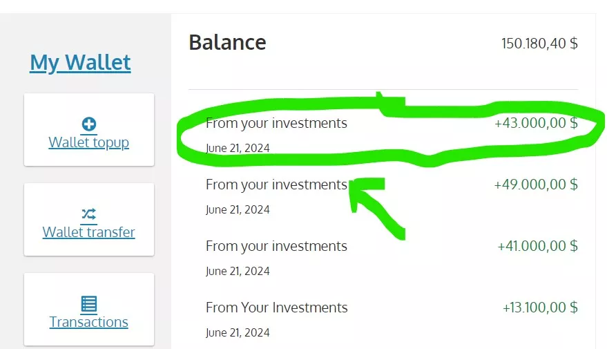 Investor’s Account [deposit 41 000$] to start investing now